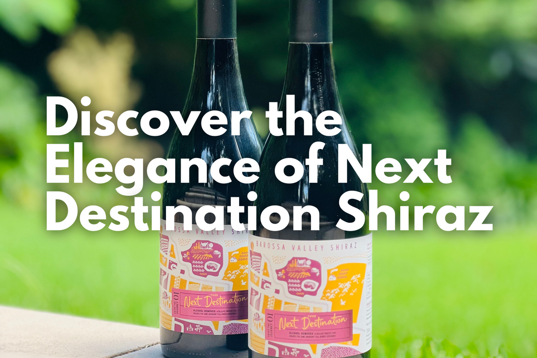 The Next Destination 2019 Barossa Valley Shiraz, complex layered tannins. Next Destination alcohol free wines are vegan, natural and low in sugar. Next Destination Shiraz best selling alcohol free red wine