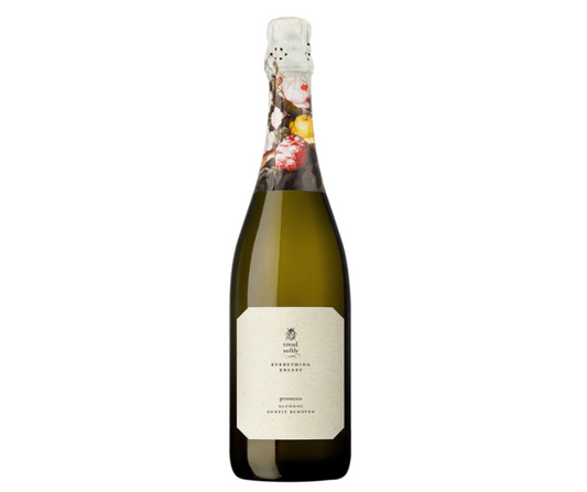 Tread Softly Everything Except Prosecco Non-Alcoholic. Best zero alcohol prosecco. Amazing alcohol free alternative to help you drink less alcohol and enjoy life more. Party guilt-free with no hangovers enjoying non-alcoholic wine that tastes authentic. Best selling Non Alcoholic wine at High Vibes Drinks, the non alcoholic wine specialist in Melbourne.