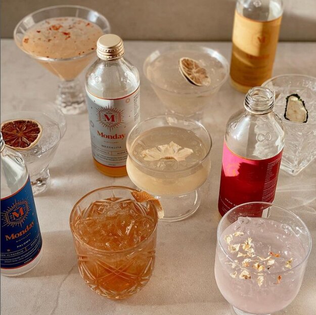 Monday Distillery non-alcoholic cocktails. Our alcohol-free collection is carefully curated after diligent taste testing and includes only the best zero-alcohol wines, non-alcoholic craft beers, exquisite alcohol-free spirits, and wine alternatives. You know you can shop with confidence with our trusted zero-alcohol brands.