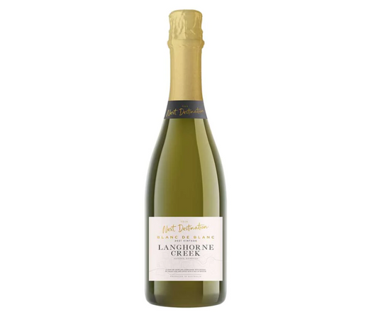 The Next Destination Langhorne Creek Blanc de Blanc presents a dry character, with delightful notes citrus. Next Destination alcohol free wines are vegan, natural and low in sugar. Next Destination Blanc de blanc is the best-selling no and low wine, best na wine. Next Destination Blanc de Blanc Sans Drinks is a five star customer review wine which is best on market. Available in Melbourne, Victoria, Warrandyte from High Vibes Drinks. Next Destination Wines are award winning and premium zero alcohol wines