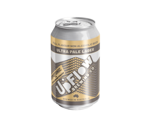 Upflow's leading range non-alcoholic sports beers with carefully selected minerals, in combination with carbohydrates and water, provide low energy hydration, replacing lost electrolytes and nutrients to support recovery. Upflow New World IPA Non-Alcoholic Beer is award winning full bodied alcohol-free beer with a great mouthfeel. Five-star customer service High Vibes Drinks Melbourne. Zero-alcohol IPA beer. 