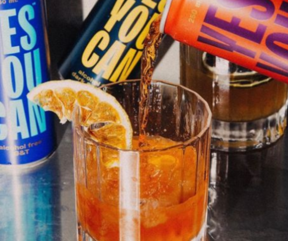 Yes You Can drinks non-alcoholic cocktails; Dark & Stormy, Classic G & T, Aperol Spritz, Peach Bellini and Yuzu Sake. These are made with premium Australian ingredients to bring authentic flavours and mouthfeel. The Yes You Can alcohol free cocktail range have won over 15 International awards. Best of all these award-winning alcohol-free cocktails are made will all natural ingredients and are low in calories and sugar. Best selling at High Vibes Drinks, Melbourne Australia. Alcohol-free cocktails
