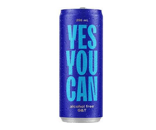Yes You Can drinks non-alcoholic cocktails; Dark & Stormy, Classic G & T, Aperol Spritz, Peach Bellini and Yuzu Sake. These are made with premium Australian ingredients to bring authentic flavours and mouthfeel. The Yes You Can alcohol free cocktail range have won over 15 International awards. Best of all these award-winning alcohol-free cocktails are made will all natural ingredients and are low in calories and sugar. Best selling at High Vibes Drinks, Melbourne Australia. Yes You Can G&T Alcohol-free Gin