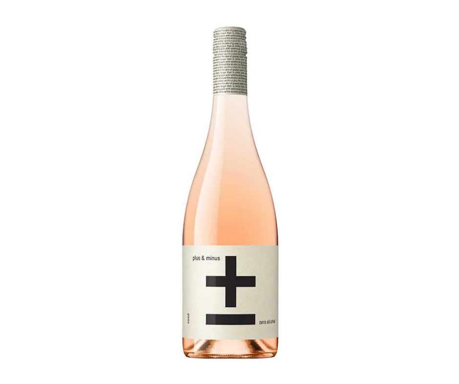 Plus & Minus Rose' Non-Alcoholic Wine